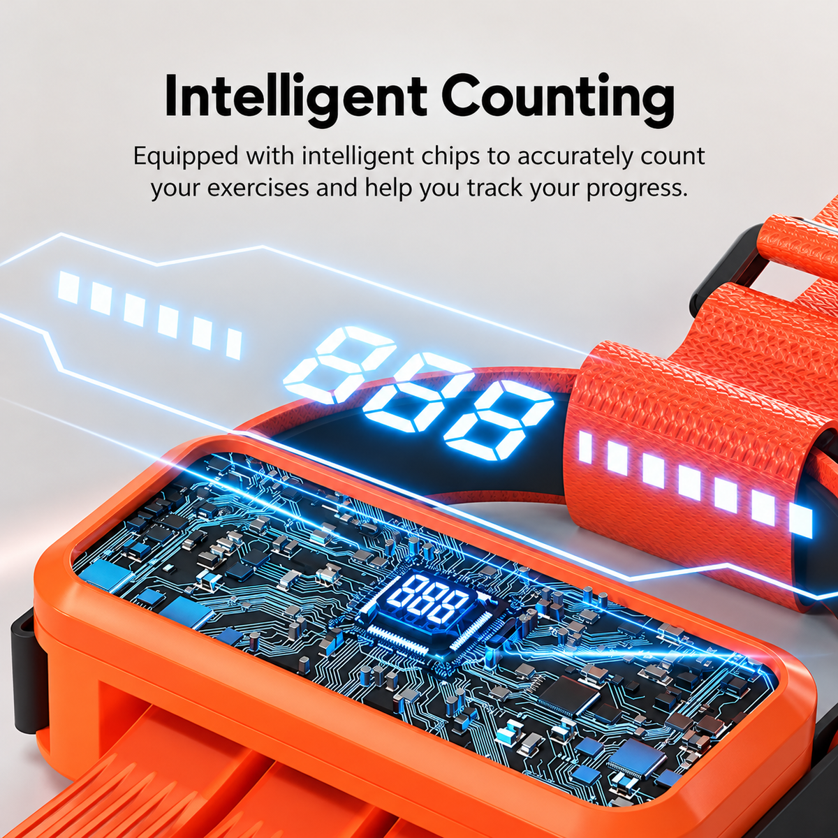 Adjustable Pull-Up Assist Band with Rep Counter