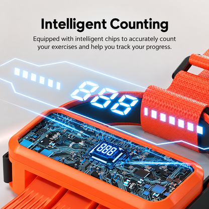 Adjustable Pull-Up Assist Band with Rep Counter